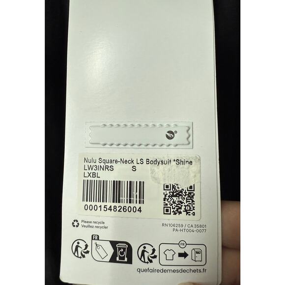 Lululemon Wundermost Nulu Square-Neck Long-Sleeve Bodysuit Small LW3INRS NWT - Picture 5 of 16